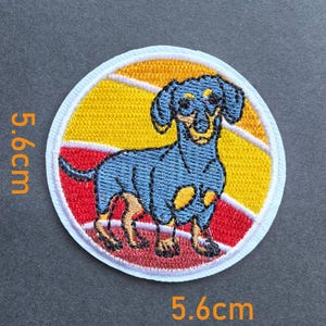 Cute Dog Iron On Patch – Embroidered Puppy Patch for Clothes, Pants, Hats, Tote Bags – DIY Gift for Kids or Dog Lovers