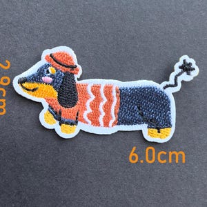 Cute Dog Iron On Patch – Embroidered Puppy Patch for Clothes, Pants, Hats, Tote Bags – DIY Gift for Kids or Dog Lovers