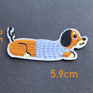 Cute Dog Iron On Patch – Embroidered Puppy Patch for Clothes, Pants, Hats, Tote Bags – DIY Gift for Kids or Dog Lovers