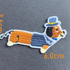 Süßer Hunde Aufnäher - Gestickter Welpe Aufnäher für Kleidung, Hosen, Hüte, Tragetaschen – DIY Geschenk für Kinder oder Hundeliebhaber