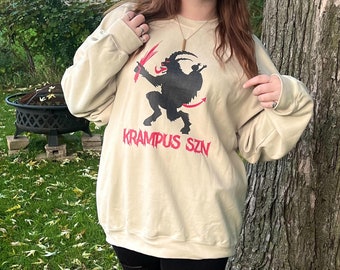 Krampus Szn Unisex Sweatshirt: Alpine Folklore Graphic