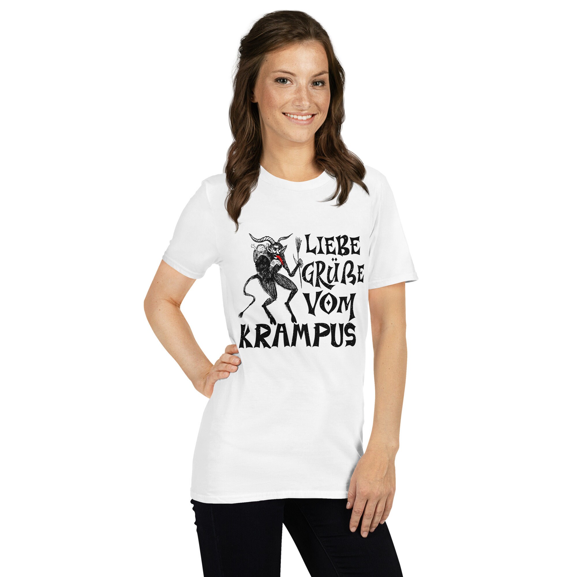 Liebe Grüße Vom Krampus Shortsleeve Unisex Tshirt Krampus Adult