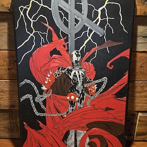 Spawn Comic Wall Art: Handcrafted Acrylic Decor