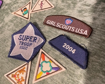 lot of 7 Vintage Girl Scout Patches