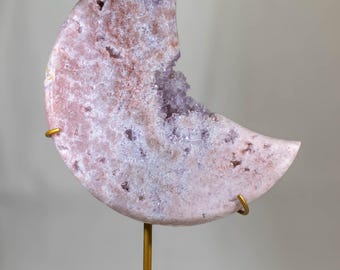 Pink Amethyst Moon (special) | 1530 gr Gemstone, Crystal