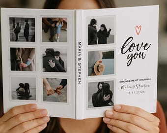 Personalized Engagement Journal, Wedding Vow Book, Etsy Wedding Gifts, Wedding Planner Book