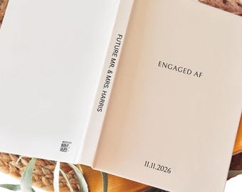 Personalized Engagement Journal, Custom Engagement Journal for Couple, Love Letters Journal, Engagement Gift for Future Bride