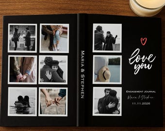 Personalized Engagement Journal, Engagement Gifts For Couple Unique, Engagement Gift for Future Bride, Engagement Gifts For friends