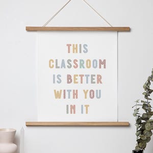 Classroom Poster, Classroom decoration, Inspirational Teacher Wall Art, Teacher Decoration, Positive Motivational Poster for Educators