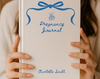 Personalized My Pregnancy Journal Hardcover, Pregnancy Journal Book, Pregnancy Journal First Time Mom, First Time Mom Gift