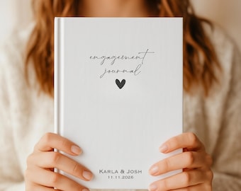 Personalized Engagement Journal, Custom Engagement Journal for Couple, Love Letters Journal, Engagement Gift for Future Bride