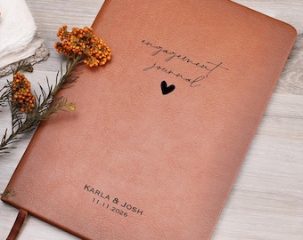Personalized Engagement Journal, Custom Engagement Journal for Couple, Love Letters Journal, Engagement Gift for Future Bride