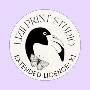 Extended Commercial Licence for x1 Design | Digital Licence PDF | Up to 1000 Units for Physical Product Sales | Please Read Description