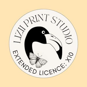 Extended Commercial Licence for x10 Designs | Digital Licence PDF | Up to 1000 Units for Physical Product Sales | Please Read Description