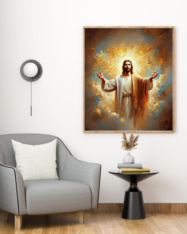 Jesus Digital Wall Art | Printable Christian Art | Religious Home Decor ...
