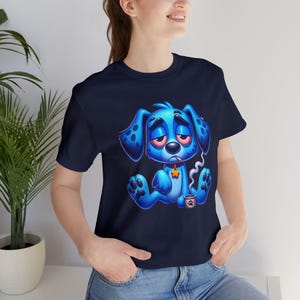 Chill Pup Unisex T-Shirt, Fun Graphic Tee, Dog Lover Gift, Casual Wear, Pet-Themed Apparel, Cute Cartoon Shirt