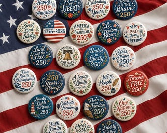 America 250 Collectible Pin, USA 1776 2026 Button Badge, Patriotic Souvenir, Fourth of July Accessory