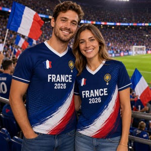 France Soccer Jersey French Flag Shirt, France Football Jersey Gift for Men Women 3 image 7