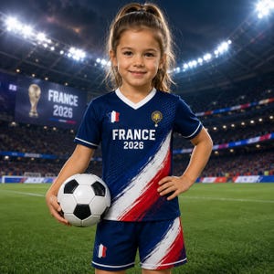 France Soccer Jersey French Flag Shirt, France Football Jersey Gift for Men Women 3 image 6