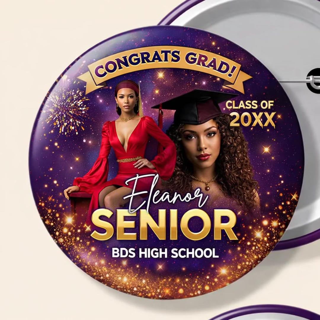 Ot Graduation Pin Custom Graduation Pin in 3 Sizes, Badge, Photo and Text Button Pins, 1 ...