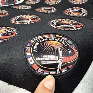 Project Hail Mary International Mission Embroidered Patch, Embroidered Iron On Badge, Andy Weir Sci-Fi Fan Gift, Space Rocket Jacket Decor