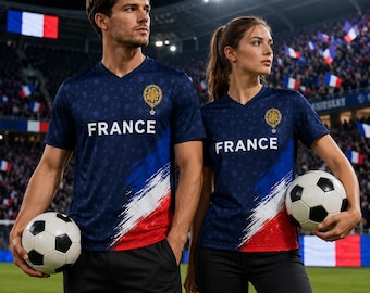 France Soccer Jersey  French Flag Shirt, France Football Jersey Gift for Men Women 5