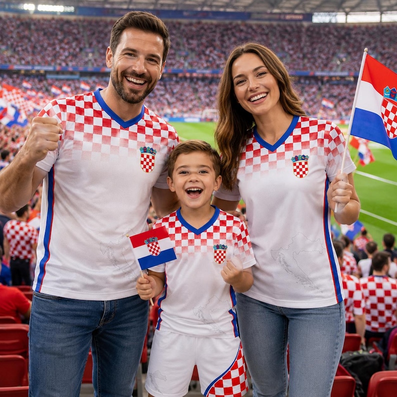 Croatia Soccer Jersey Croatian Flag Shirt, Croatia Football Jersey Gift for Men Women 6 image 2