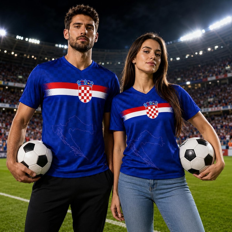 Croatia Soccer Jersey Croatian Flag Shirt, Croatia Football Jersey Gift for Men Women 8 image 1