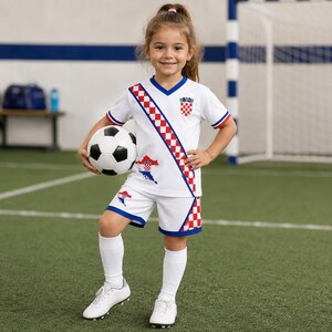 クロアチアサッカーユニフォーム クロアチア国旗シャツ、クロアチアサッカーユニフォームギフト（男性・女性用）7 画像 6