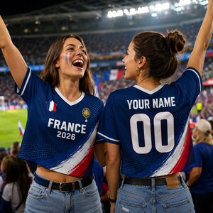 France Soccer Jersey French Flag Shirt, France Football Jersey Gift for Men Women 3 image 3