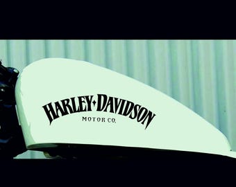 2pcs Harley Davidson decals stickers motorcycle bike gas fuel tank logo emblem sportster