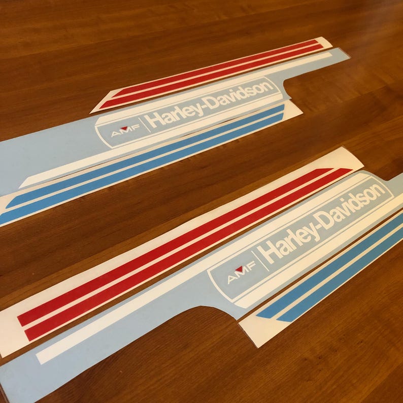DECALS for 1976 AMF Harley-Davidson Ironhead Sportster Peanut Gas Tank XLCH XLH