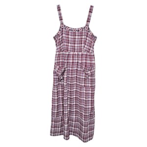 christmas plaid overall dress Honey Plus Size Plaid Wide Strap Overall Dress SavvyRoseBoutique