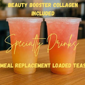 SPECIALTY tea! In 110 carts!  BEAUTY, LOADED tea, caffeine, hydration, collagen, 8g Protein, 180mg Caffeine, 70 Cal – meal replacement Keto