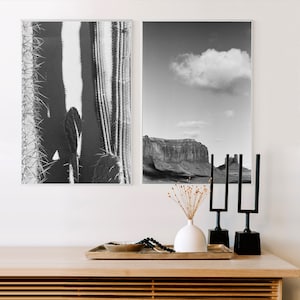 Black & White Desert Photos Wall ArtBundle, Pair of Digital Downloads, Printable Art