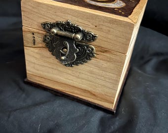 Triple moon goddess jewelry/keepsake box, wedding anniversary birthday great gift
