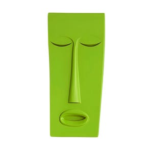 Handmade Abstract Face Wall Sculpture: Modern Minimalist Home Decor