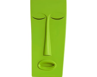 Handmade Abstract Face Wall Sculpture: Modern Minimalist Home Decor