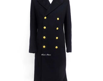 アナトミカ Us Navy Long Pea Coat Anatomica Pea Coat Long Navy – Clutch Cafe