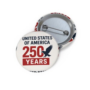 25個パック - アメリカ建国250周年記念 7月4日 500周年記念 ピンバッジ