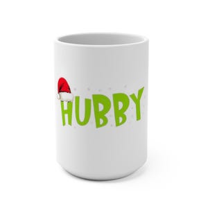 Mug design Noël pour mari | Tasse de vacances ornement bonnet de Noel