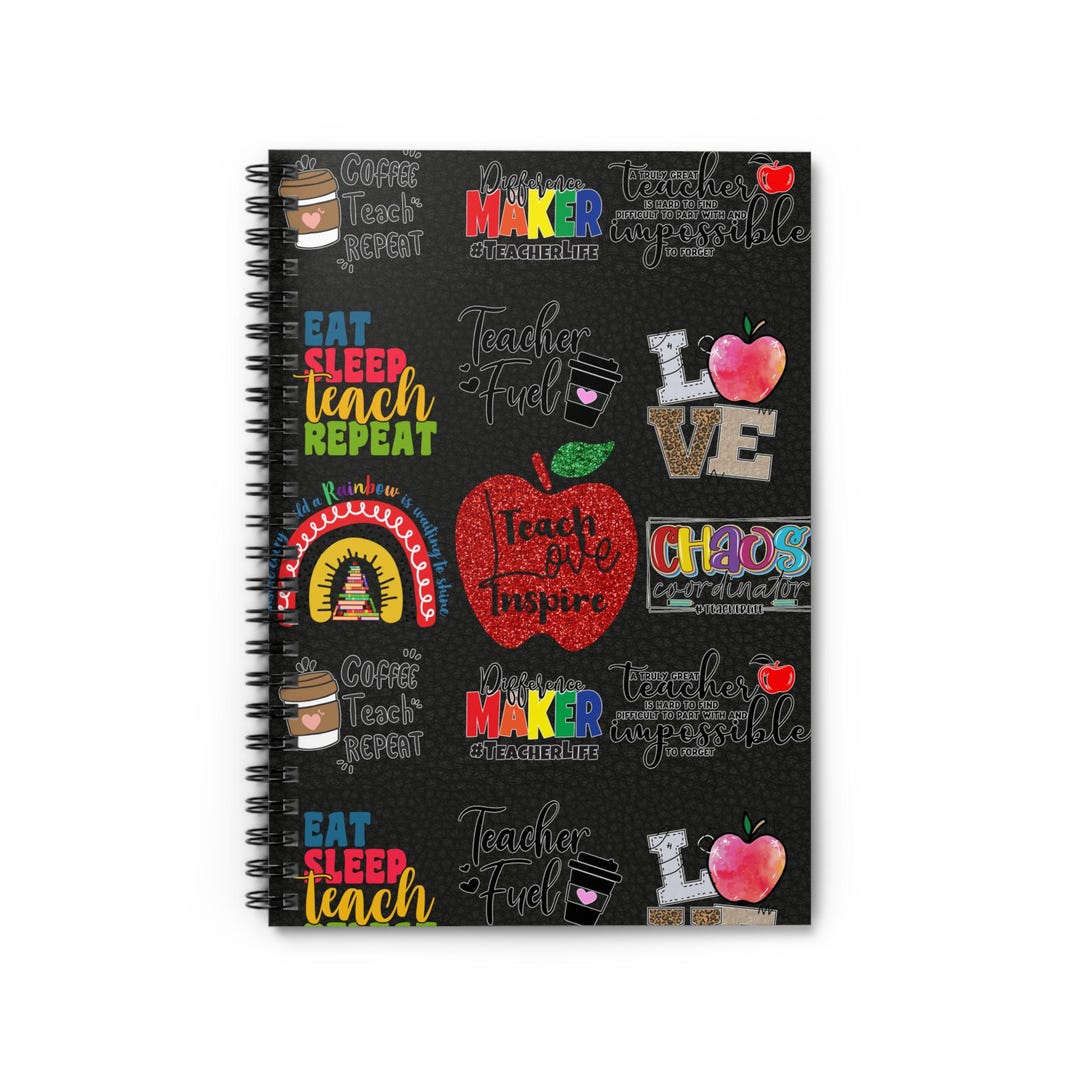 Teachers Spiral Notebook, Fun Journal, Sketchbook Adults, School ...