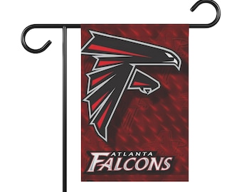 Baner ogrodowy Atlanta Falcons, dekoracja zewnętrzna na mecze futbolu amerykańskiego