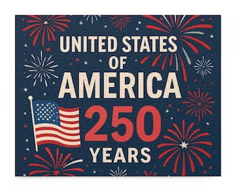 United States of America 250 Years Puzzle | Patriotic Flag Fireworks