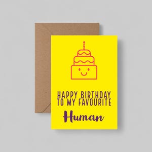 Feliz cumpleaños a mi ser querido - Tarjeta de cumpleaños divertida con ilustración de pastel - Tarjeta de felicitación de 5x7