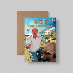 Grappige Vaderdagkaart - Jeremy's Diddy Squat Clarkson's Farm - 5 x 7 wenskaart