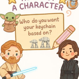 Personalized Star Wars Character Keychain: Custom Lightsaber & Beads