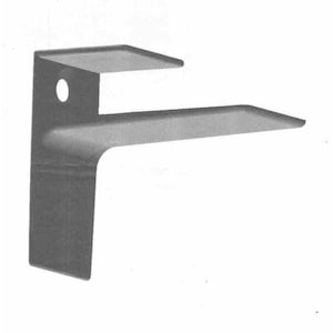 6 Single Hole heavy duty Aluminum Shelf Bracket custom for 3/4 inch plywood equals