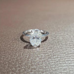 3ct Oval Lab Grown Engagement Ring – D VVS1 Solitaire | Ethical Wedding Jewelry for Women | Custom Proposal Ring