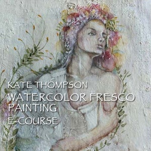 Aquarellmalerei Fresko natürlich